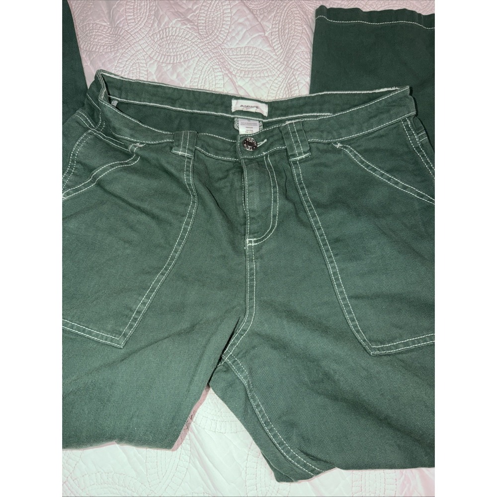Garage Carpenter Pants Emerald Green Straight‎ Leg Y2K Style Women's Size 11